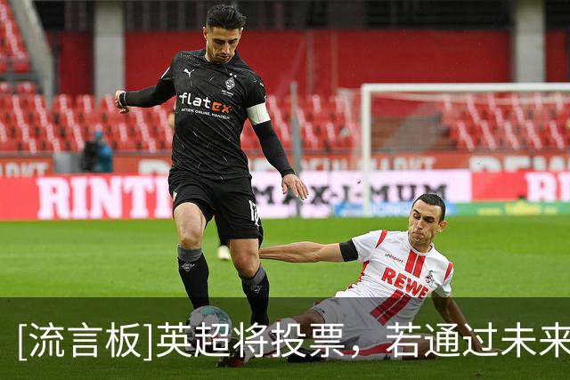 [流言板]英超将投票，若通过未来10年通过各种形式给低级别输送15亿